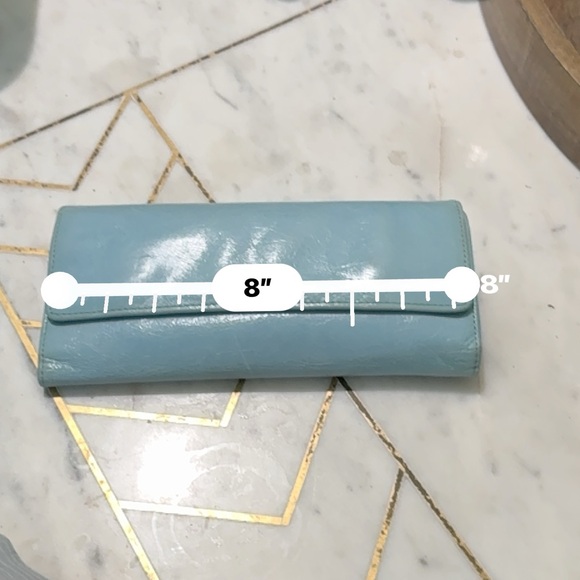HOBO Light Blue Leather Wallet - Picture 11 of 13